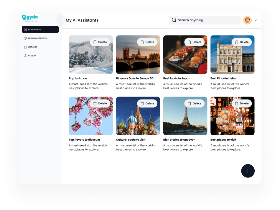 Qyda Dashboard Mockup