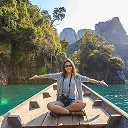 Women taking picture